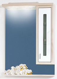 Бриклаер Зеркальный шкаф Бали 62 R светлая лиственница – фотография-1
