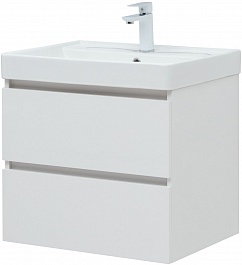Aquanet Мебель для ванной Вега 60 подвесная белая глянцевая – фотография-15
