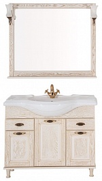 Aquanet Мебель для ванной Тесса 105 жасмин/золото – фотография-7