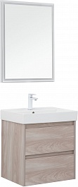 Aquanet Мебель для ванной Nova Lite 60 подвесная орех светлый – фотография-1