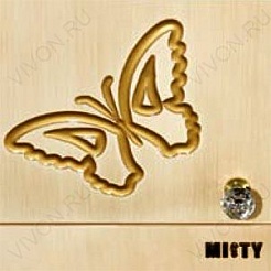 Misty Мебель для ванной Бабочка 105 бежевая патина – фотография-3