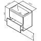 Am.Pm Мебель для ванной Gem 60 графит матовый, с 2 ящиками – картинка-18