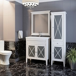 Opadiris Мебель для ванной "Палермо 75" белая – фотография-2