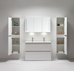 BelBagno Мебель для ванной ENERGIA-N 1200 Bianco Lucido, с двойной чашей – фотография-6