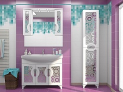 Какса-а Мебель для ванной Каприз зеркальный 105 – фотография-3