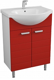 Merkana Мебель для ванной комнаты Таис 60 L красная – фотография-8