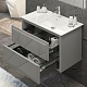  Мебель для ванной Луиджи 90 серый матовый – фотография-16
