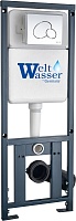 WeltWasser Инсталляция для унитаза Marberg 410 RD CR с клавишей смыва хром глянцевый