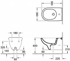 Villeroy & Boch Биде подвесное O'Novo 5460 00 01 – фотография-4