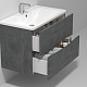 Водолей Мебель для ванной Adel 100 подвесная серый камень – картинка-10