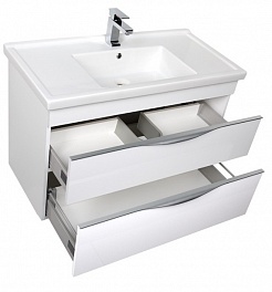 Aquanet Мебель для ванной "Эвора 100" белая – фотография-3