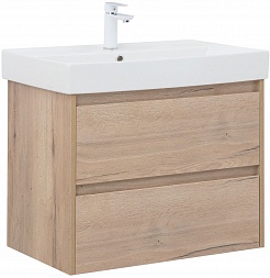 Aquanet Мебель для ванной Nova Lite 75 подвесная дуб крафт – фотография-2