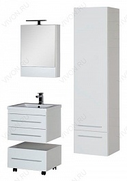 Aquanet Мебель для ванной Нота 58 new камерино белая (230291) – фотография-2