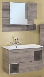 Onika Мебель для ванной Санторини 90.13 дуб серый крафт – фотография-1
