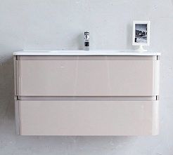 BelBagno Мебель для ванной ENERGIA 1000 Tortora Lucido, подсветка – фотография-10