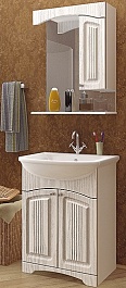 Mixline Мебель для ванной Крит 55 патина серебро – фотография-1