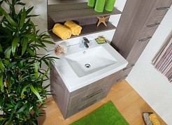 Бриклаер Мебель для ванной Чили 80 серая лиственница – фотография-4