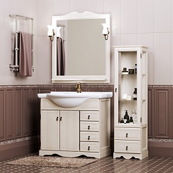 Opadiris Мебель для ванной Клио 80 белёный бук	 – фотография-5