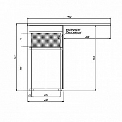 Aquanet Тумба с раковиной Токио 110 L напольная – фотография-10