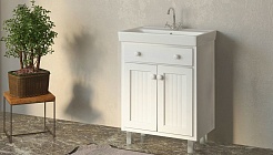 Velvex Мебель для ванной Alba 60 белая – фотография-2