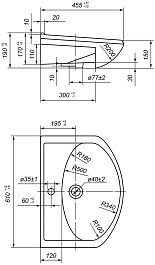 Mixline Тумба с раковиной Мистраль 60 – фотография-5