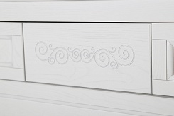 ASB-Woodline Мебель для ванной Модерн 105 белый (патина серебро) – фотография-6