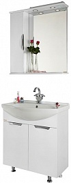 Водолей Мебель для ванной Лира 65 L белая – фотография-1