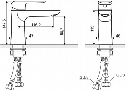 Excellent Смеситель Clever для раковины – фотография-5