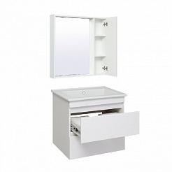 Runo Зеркало-шкаф для ванной Манхэттен 75 белый – фотография-4