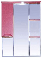 Misty Зеркальный шкаф Жасмин 75 L розовый, пленка 