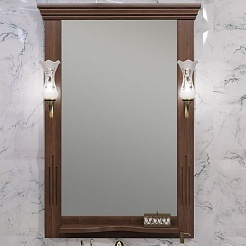 Opadiris Зеркало для ванной Риспекто 65 орех антикварный – фотография-1