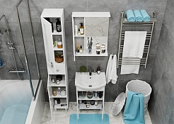 Onika Мебель для ванной Кристалл 55.18 (Балтика) L белая – фотография-4