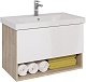 Dreja Мебель для ванной Perfecto 90 подвесная белая/дуб эврика – фотография-22