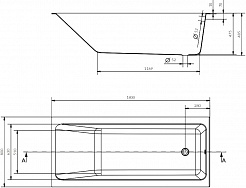 Cersanit Акриловая ванна Crea 180x80 белая – фотография-5