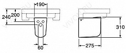 Gustavsberg Полупьедестал для раковины ARTic 4931 – фотография-3