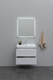 Aquanet Мебель для ванной Вега 70 подвесная белая глянцевая – фотография-3