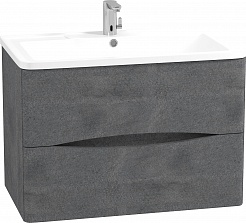 Водолей Мебель для ванной Adel 90 подвесная серый камень – фотография-2