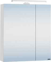 СанТа Зеркальный шкаф Стандарт 60 свет белый – фотография-1