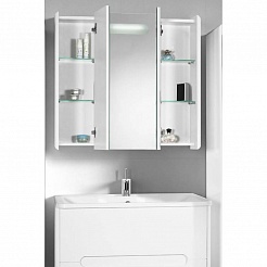 Водолей Мебель для ванной "Флорена 100" подвесная белая – фотография-3