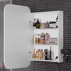 Opadiris Мебель для ванной Элеганс 60 подвесная белая матовая – фотография-11