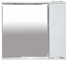 Misty Зеркало-шкаф Элвис 85 R белая эмаль
