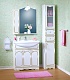 Бриклаер Мебель для ванной Лючия 80 белый глянец/золото, 1 шкафчик – фотография-10