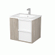 Акватон Мебель для ванной Бостон 60 белая глянцевая, дуб эврика – фотография-24