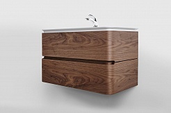 Am.Pm Мебель для ванной Sensation 80 L орех, текстурированная	 – фотография-16
