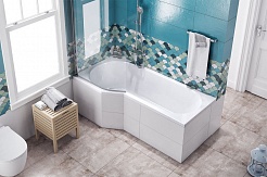Excellent Акриловая ванна BeSpot 160x80 левая – фотография-3