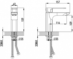 Iddis Смеситель для раковины Slide SLIBL00i01 – фотография-6