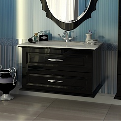  Мебель для ванной "Mero 100" черный – фотография-4