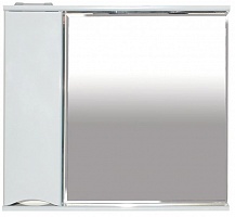 Misty Зеркало-шкаф Элвис 85 L белая эмаль