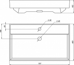 Aquanet Мебель для ванной Nova Lite 75 белая глянцевая – фотография-18