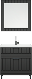 Corozo Мебель для ванной Терра 80 графит матовый – фотография-1